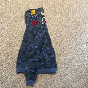 Blue bape hoodie